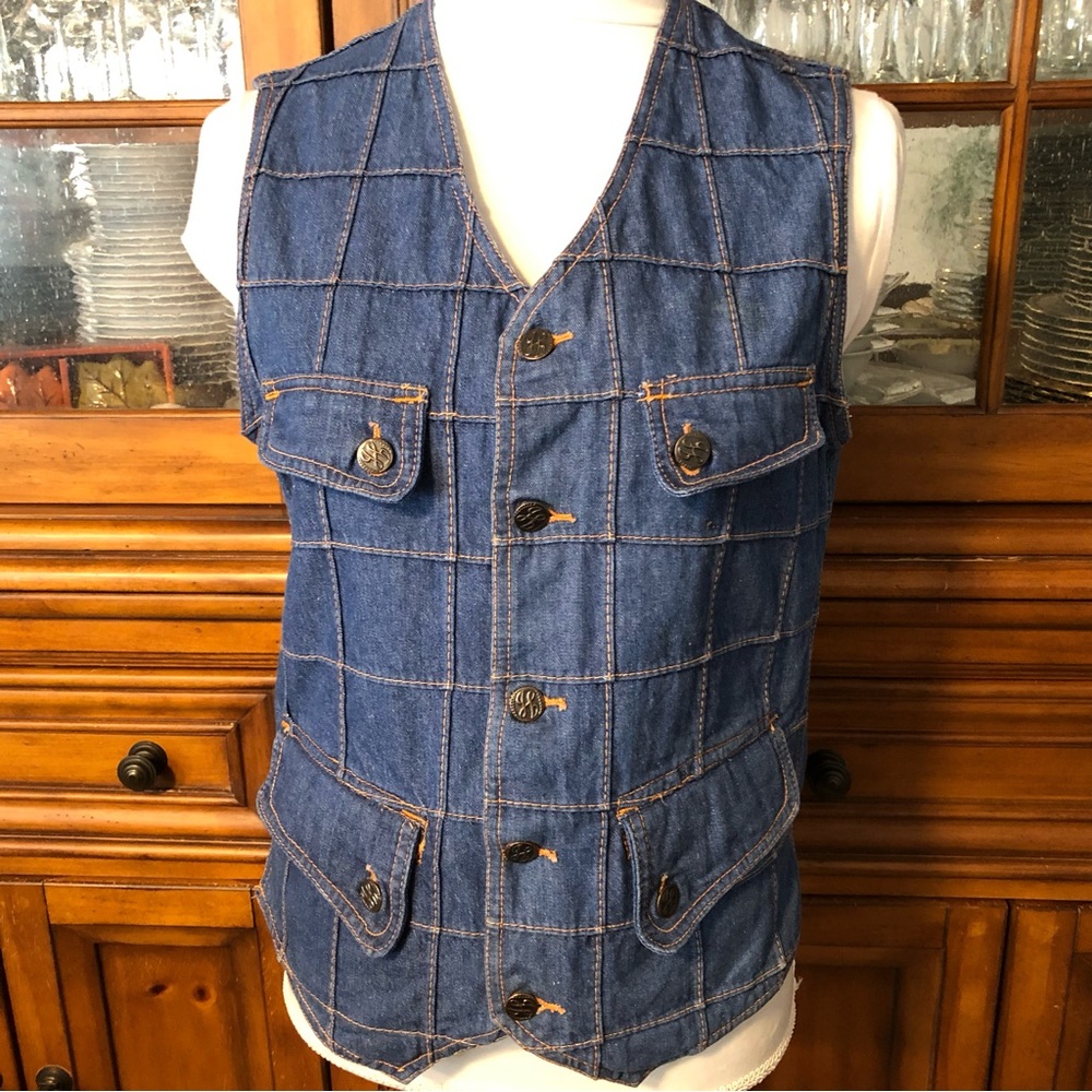 Vintage EUC Men’s Jandy Jeans Vest